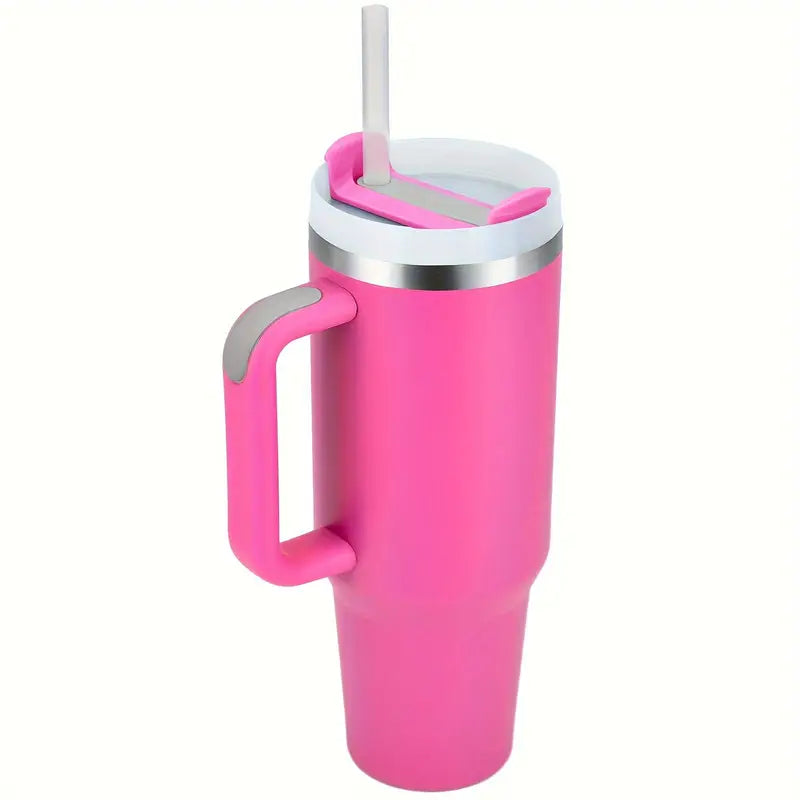 Stainless Steel Vacuum Insulated Tumbler 1200ml with Lid and Straw for Water, Iced Tea or Coffee