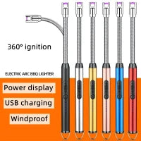 USB Rechargeable Flameless Arc Lighter Flexible and Windproof for Candles