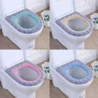 New Toilet Seat Cushion Cover, Bathroom Toilet Mat Cover, Warm Washable Toilet Cover, Universal Fit and Warm Toilet Seat Pad – Comfortable and Easy to Fit Toilet Cushion