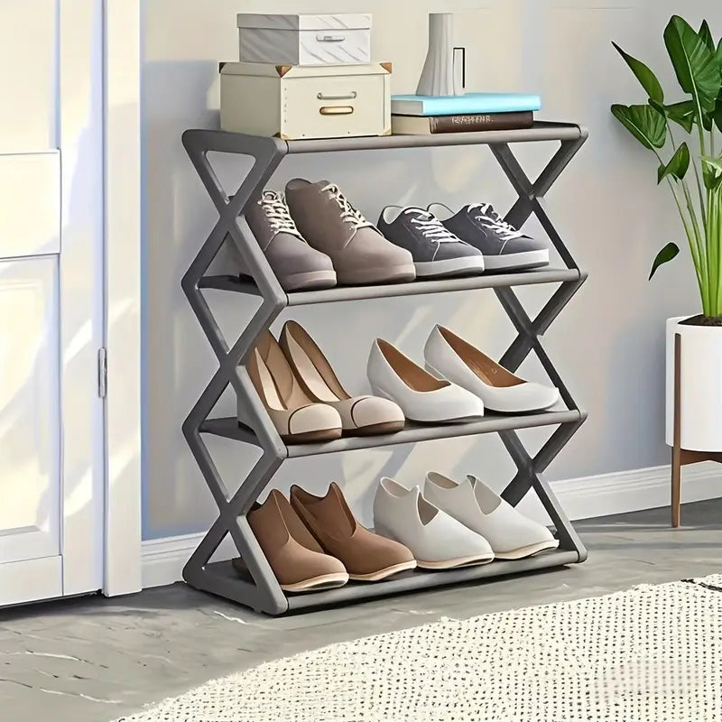 Shoe Rack - Shoe Organizer - X Shape shoes Rack With 5 Layer - Foldable Shoes Stand For Home