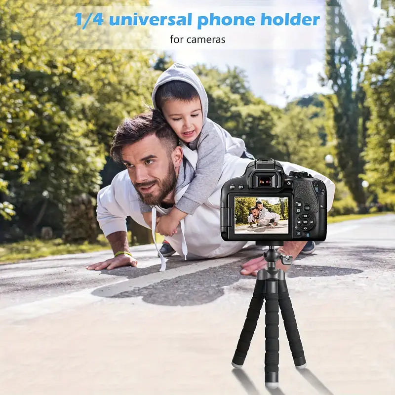 An Octopus Mobile Phone Holder, Camera Stand, Photography Stand-Strong, Durable, Can Be Folded At Will, Multiple Folding Without Damage, Suitable For IPhone Mobile Phones And Other Mobile Phone Models, Cameras And Other