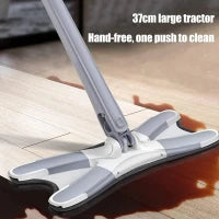 X Type Flat Floor Mop,Easy Squeeze Mop Cleaner