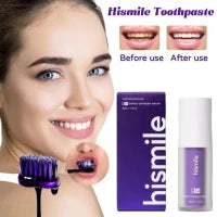 HISMILE V34 Teeth Removing Deep Smoke Stains Gingiva Protection Purple Orthopedic Toothpaste Cleans Oral Cavity Brightens Teeth by celestial spark