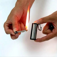 Outdoor Emergency Flint Fire Starter Key Ring