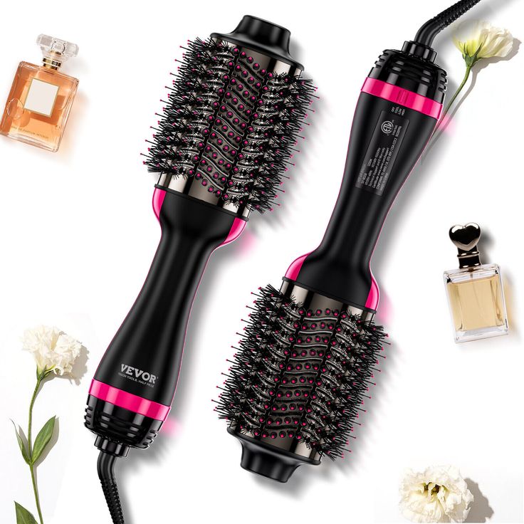 5 in 1 Hair Dryer Hot Comb Set Wet and Dry Professional Curling Iron Hair Straightener Styling Tool Hair Dryer Household