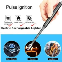 USB Rechargeable Flameless Arc Lighter Flexible and Windproof for Candles