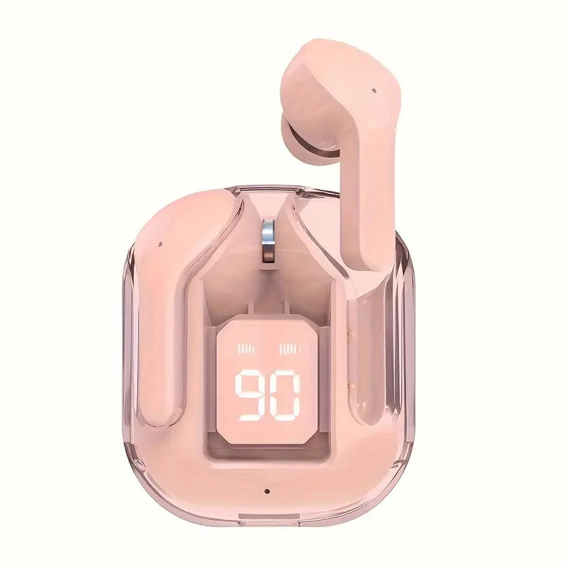 Transparent Wireless Earphones Air 31 - Touch-Controlled, HiFi HD Stereo Earbuds with LED Digital Display