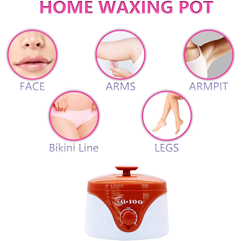 SM.100 Electric Wax Warmer for Hair Removal – Professional Melting Pot for Depilatory and Paraffin Wax