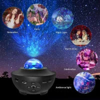 Starry Sky Dream Rotating Projection Night Light for Kids Room Moon Lamp