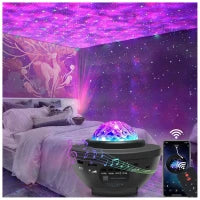 Starry Sky Dream Rotating Projection Night Light for Kids Room Moon Lamp