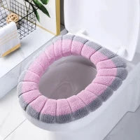 New Toilet Seat Cushion Cover, Bathroom Toilet Mat Cover, Warm Washable Toilet Cover, Universal Fit and Warm Toilet Seat Pad – Comfortable and Easy to Fit Toilet Cushion