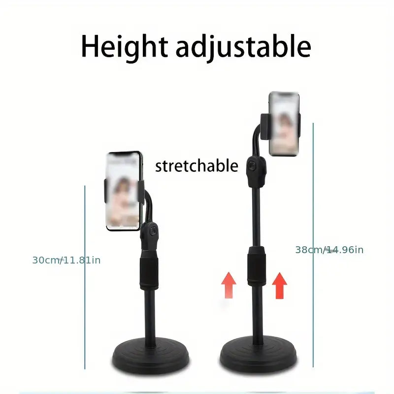 Mobile Phone Stand For Phone Retractable Holder Desk Table Clip Bracket Table Cell Phone Support Holder Mount For Live Broadcas