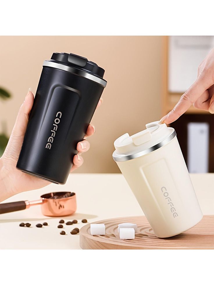 Temperature Display Indicator Sipper 380ML Vacuum Insulated Stainless Steel Tea Coffee Mug Thermos Flask Travel Mug -