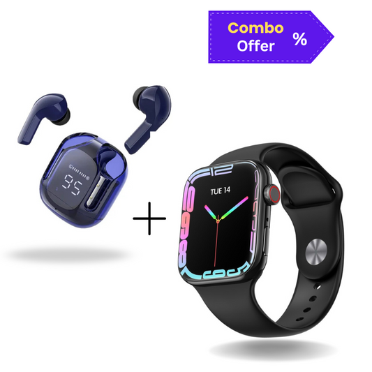 Series 9 Smartwatch + Air 31 Earbuds Combo – Free Pouch Gift (Premium Bundle)