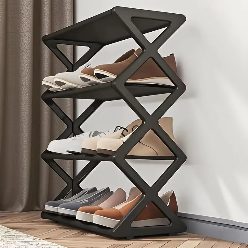 Shoe Rack - Shoe Organizer - X Shape shoes Rack With 5 Layer - Foldable Shoes Stand For Home