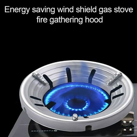 Gas Stove Wok Ring Heat Resistant Enamel Energy Saving Windproof Round Gas Stove Cover Pan Wok Storage Rack Support Stand Accessories