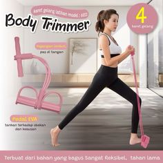 Rubber Tummy trimmer 3 ropes, body exercise machine, Home Gym Machine, Belly Fat Burner