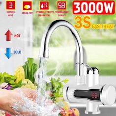 Tankless Electric Hot Water Heater Faucet Kitchen Instant Heating Tap Water