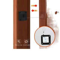 Portable Automatic Stainless Steel Door Closer Multifunctional Punch-Free Sensor Door Closer with Drawstring