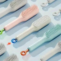 Self Cleaning Hair Brush, One Click Cleaning, Telescopic Hair Comb, Anti Static Hair Brush, Magic Cleaning Brush, Self cleaning Brush