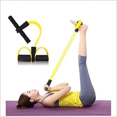 Rubber Tummy trimmer 3 ropes, body exercise machine, Home Gym Machine, Belly Fat Burner