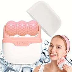 2-in-1 Facial Ice Roller for Puffiness, Migraine, Minor Injury, and Skin Care