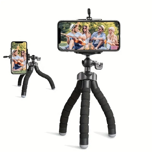 An Octopus Mobile Phone Holder, Camera Stand, Photography Stand-Strong, Durable, Can Be Folded At Will, Multiple Folding Without Damage, Suitable For IPhone Mobile Phones And Other Mobile Phone Models, Cameras And Other