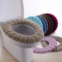 New Toilet Seat Cushion Cover, Bathroom Toilet Mat Cover, Warm Washable Toilet Cover, Universal Fit and Warm Toilet Seat Pad – Comfortable and Easy to Fit Toilet Cushion