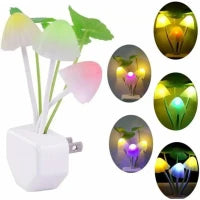 Limited Offer New automatic Fashion Night Light Romantic Multi Colorful Sensor LED Mushroom Night Light Wall Lamp , mushroom lamp