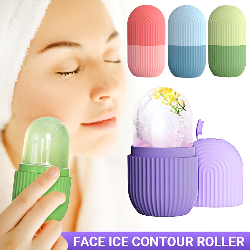 Easy Use Multi-Purpose Mini Silicone Facial Ice Roller for Ultimate Skincare